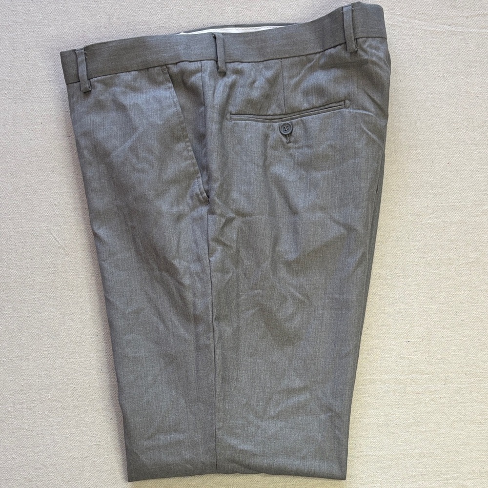 Elegant Gray Tuxedo Pants
